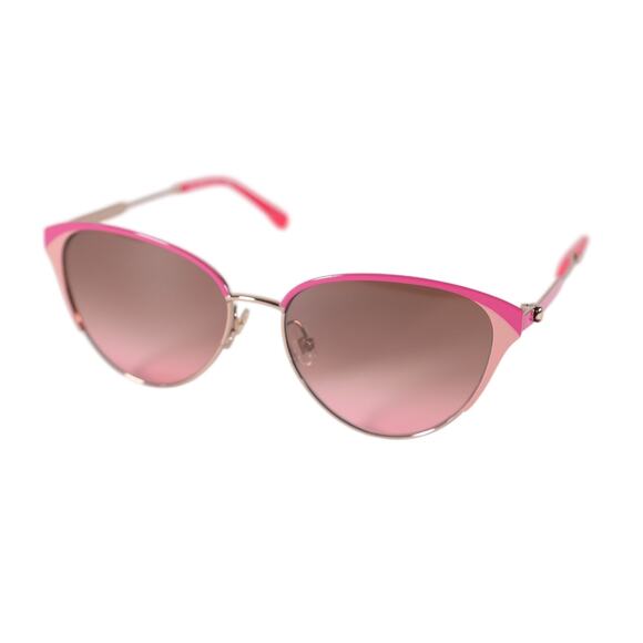 Kate Spade IANNA Cat Eye Metal Womens Sunglasses - Rose Gold / Brown Pink- NWT - Picture 4 of 8